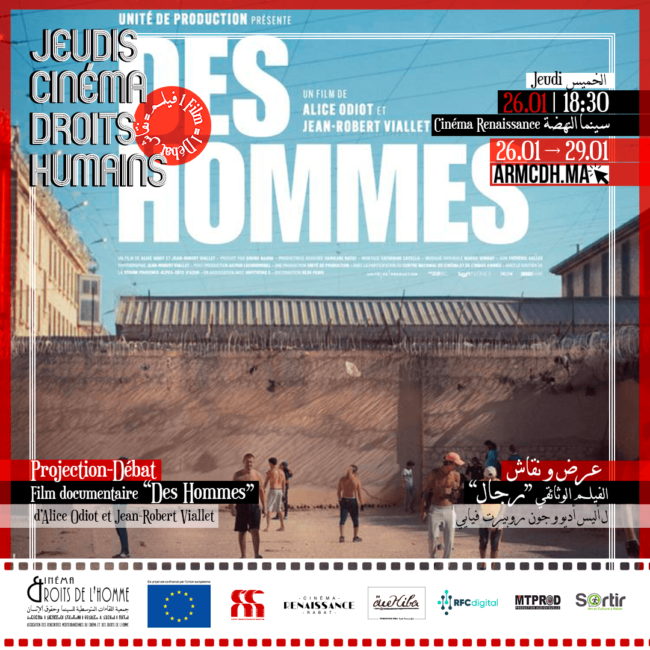 projection-débat du long-métrage documentaire « Des hommes » Un film d’Alice Odiot et Jean-Robert Viallet